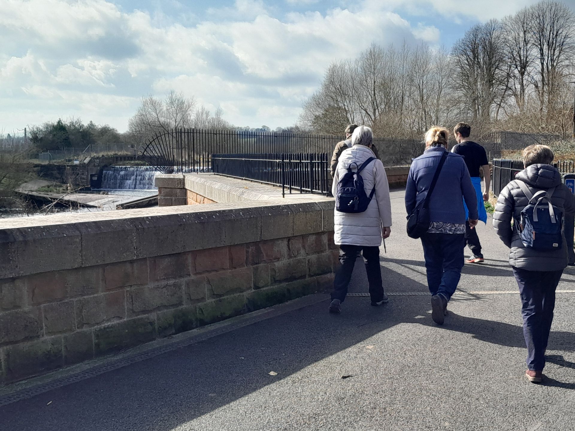 Image of group walking alongside the River Caldew
